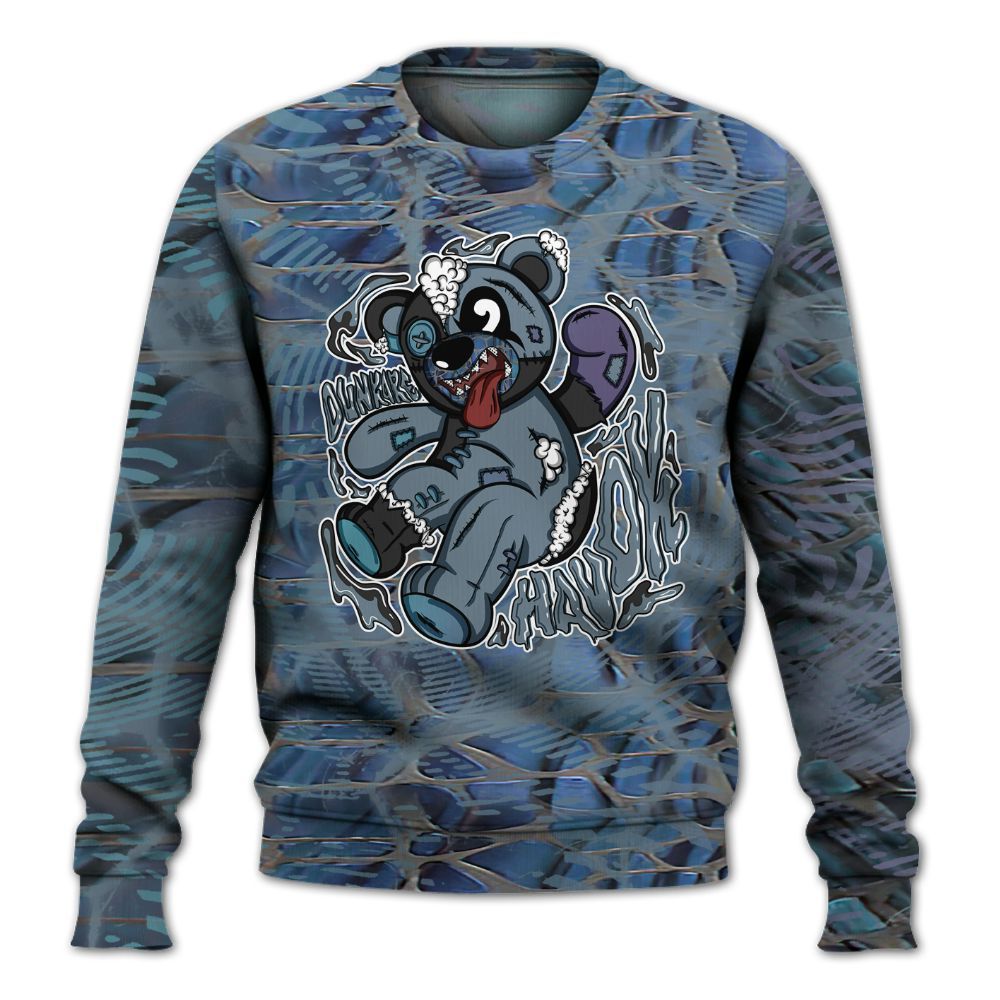 Sweatshirt To Match Air Foamposite Kazuya Mishima - Havok Bear All Over Print