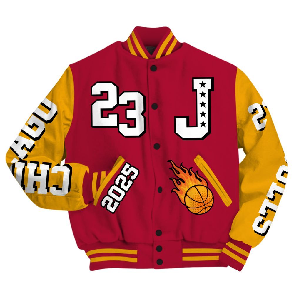 Varsity Jacket To Match Cardinal 7s - Chicago 23 Basketball All Over Print