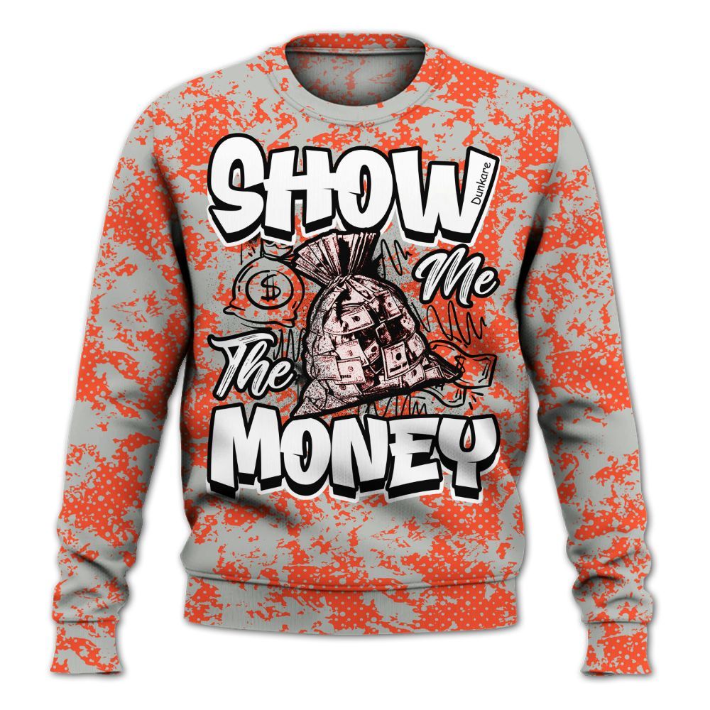 Sweatshirt To Match Air Max 1 86 Cosmic Clay - Show Me The Money Retro All Over Print