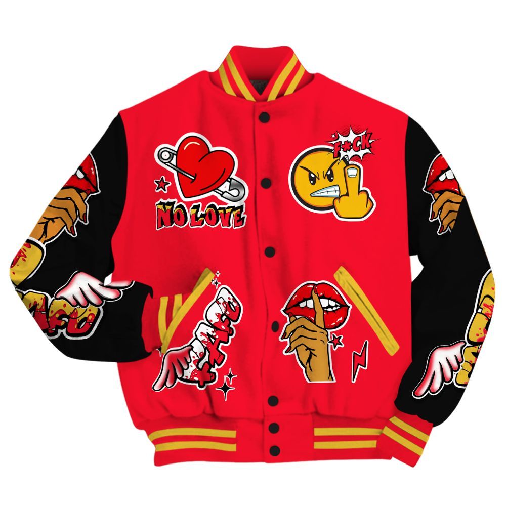 Varsity Jacket To Match KD 18 Air Bakin - FK Around Find Out All Over Print
