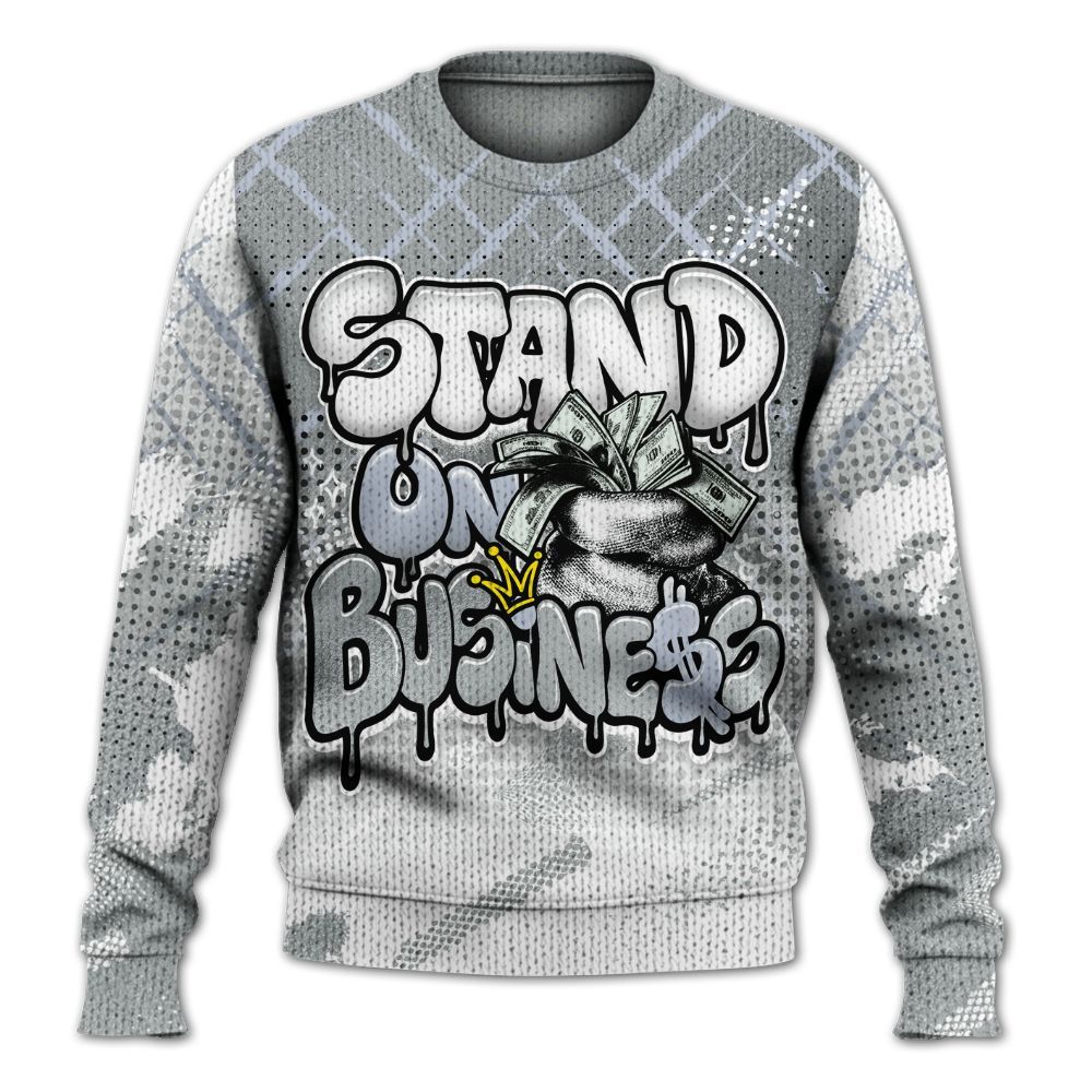 Sweater To Match White Metallic 2026 5s - Halftone Stand Business Dripping Graphic