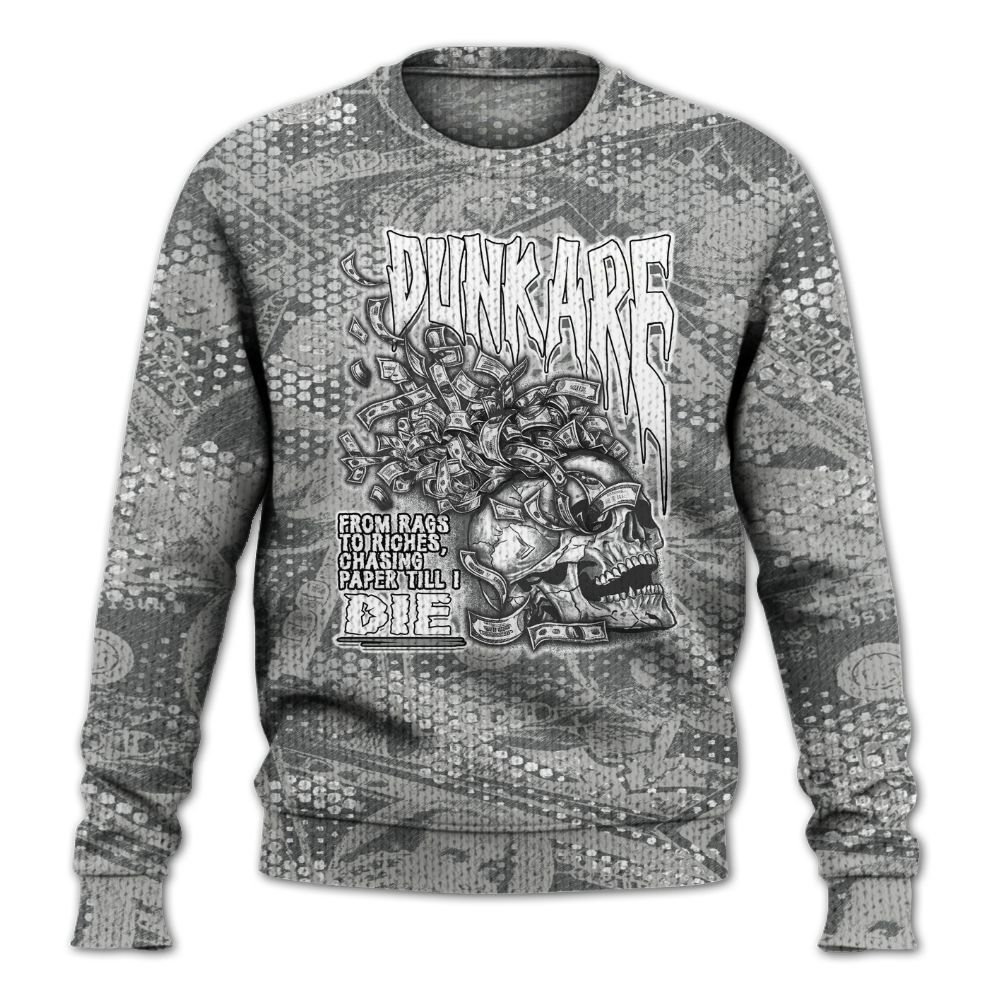 Knitted Sweater To Match Retro Wet Cement 4s - From Rags To Riches