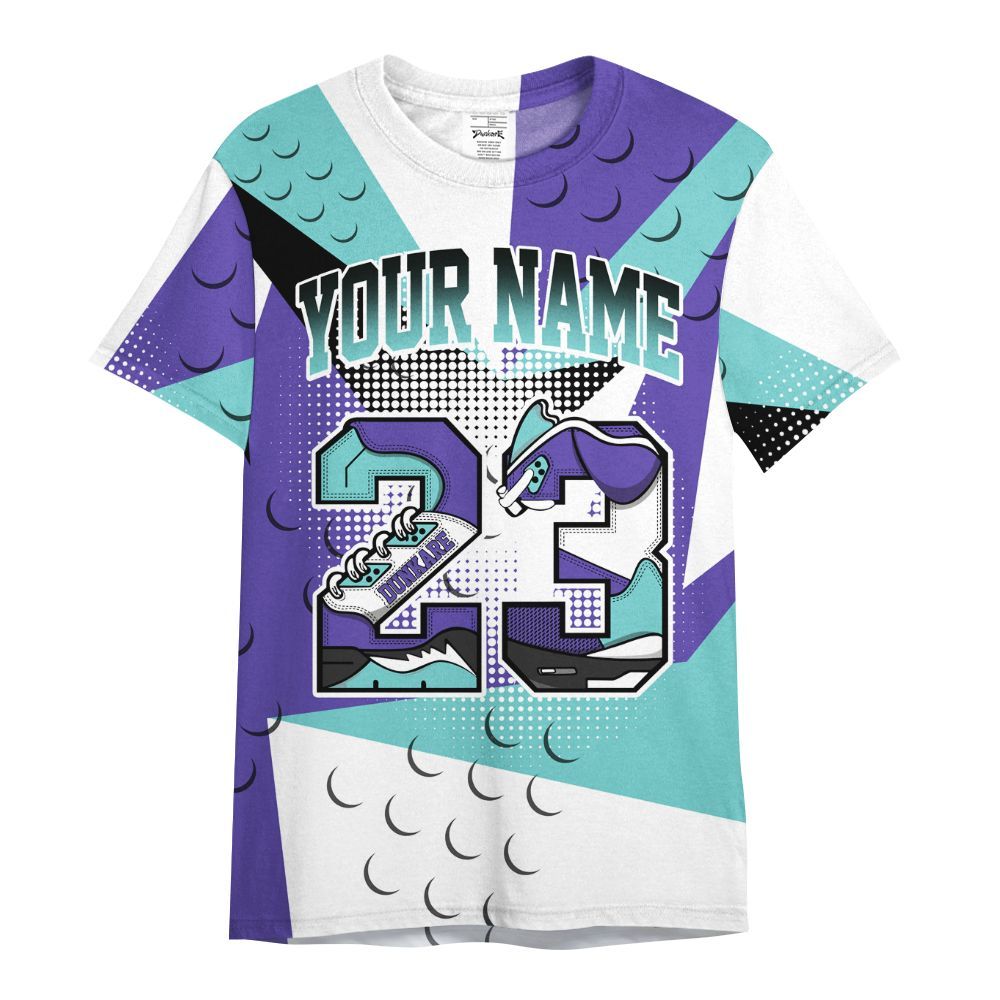 Shirt To Match Low Hornets 1s - Poly Custom Name Number 23 5s All Over Print