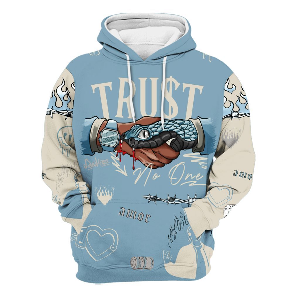 Hoodie To Match Retro SoleFly 13s - Snake Trust No One All Over Print