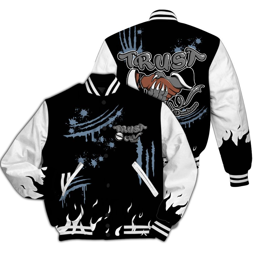 Varsity Jacket To Match Black Chrome 6s - Graphic Trust No One All Over Print