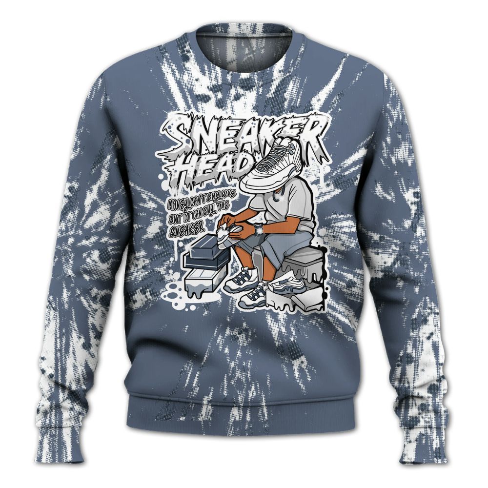 Sweatshirt To Match Low Diffused Blue 11s - Sneakers Headache Graphic Luxury All Over Print