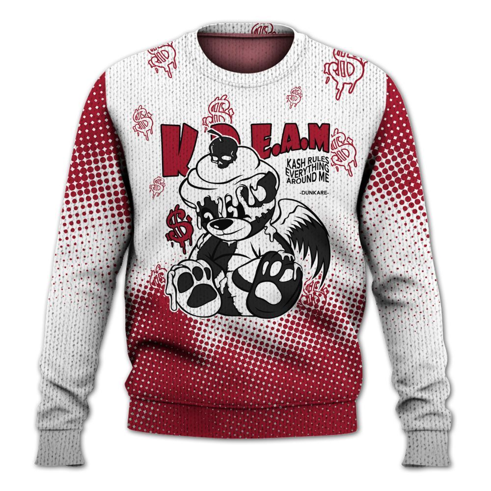 Knitted Sweater To Match High OG Black Toe Reimagined 1s - Loot Bear Unique Drip