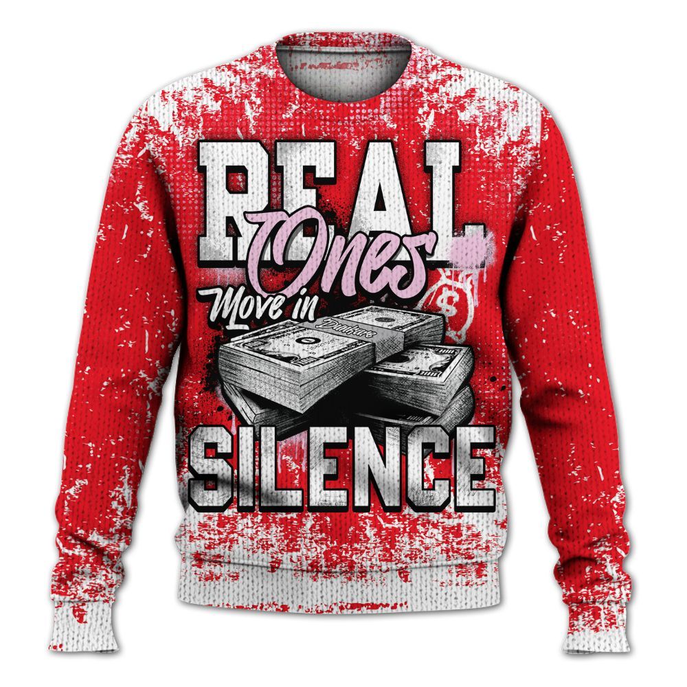 Knitted Sweater To Match Zoom Vomero 5 Valentine's Day 2025 - Move In Silence Money Street Retro