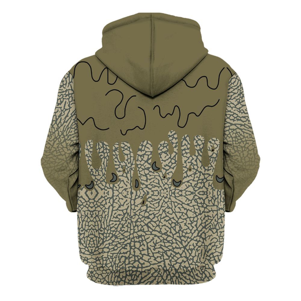 Hoodie To Match Retro Family Affair 3s - Snake Trust No One Drip All Over Print