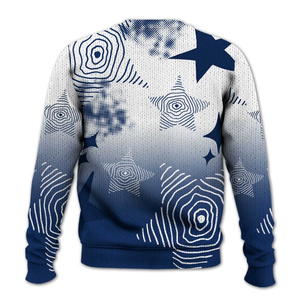 Knitted Sweater To Match High OG Deep Royal Blue 1s - Sneakerz Girlz Unique Starz