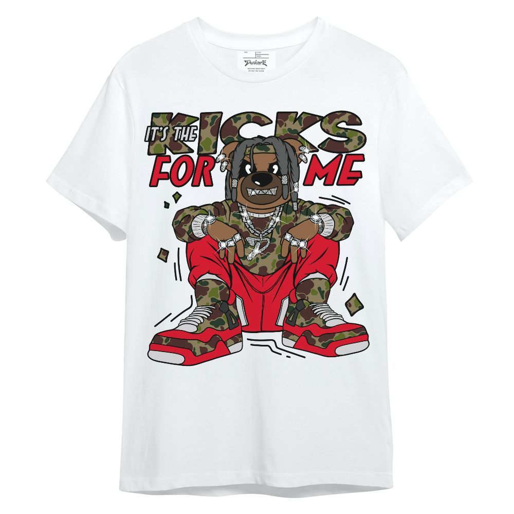 Shirt To Match Air Max 90 Duck Camo Red - Sneakers Bear Unisex Shirt