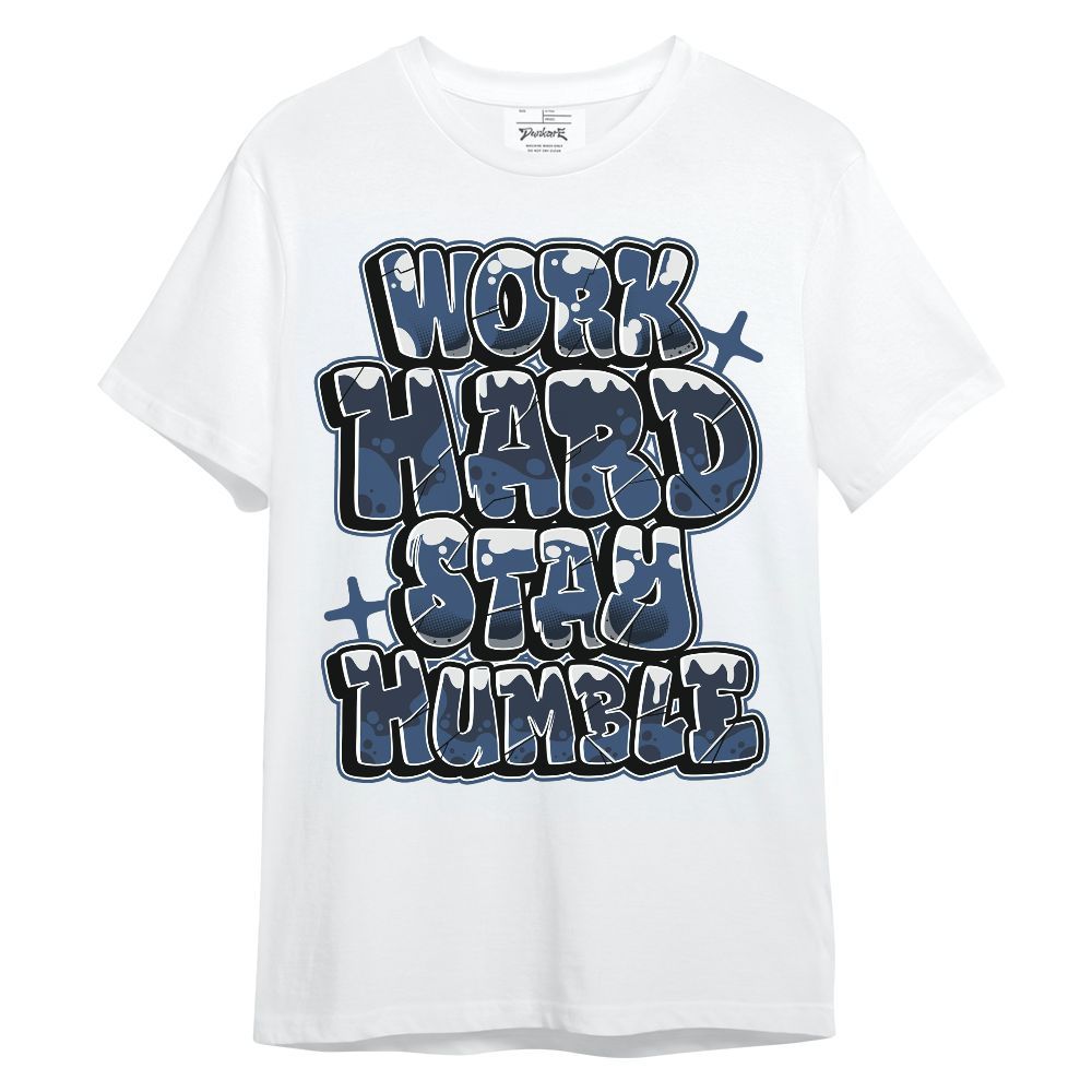 Shirt To Match Midnight Navy 4s - Working Hard And Humble Graphic Unisex Shirt
