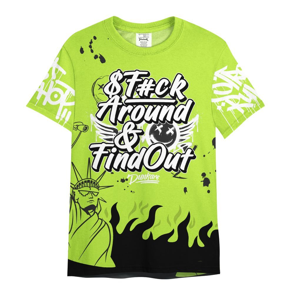 Shirt To Match Air Force 1 Low Dance Volt - Graphic Fck Around Find Out All Over Print
