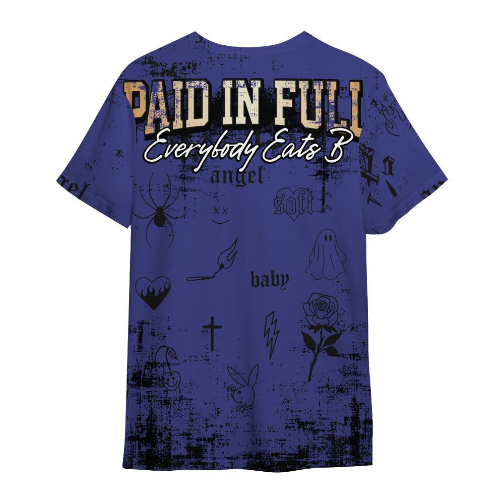 Shirt To Match JM Pro Black Concord - Paid In Full Money All Over Print