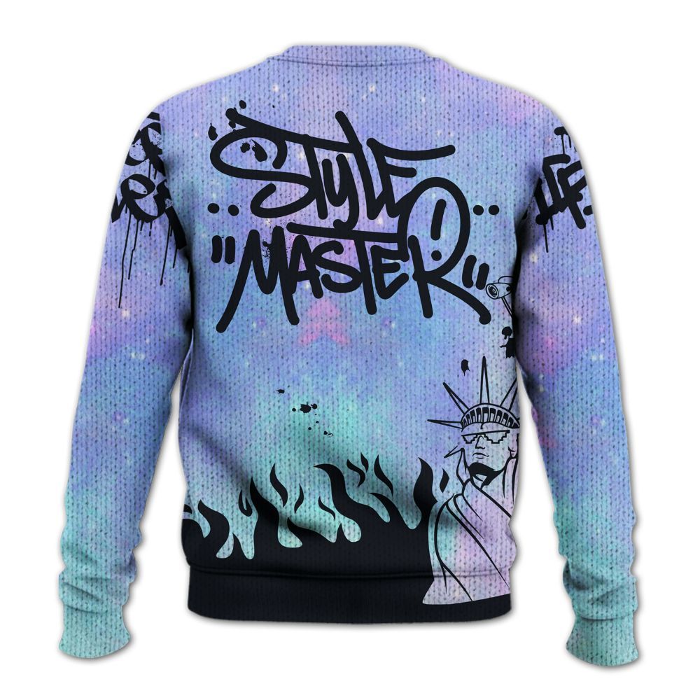 Knitted Sweater To Match Zen Master 4s - Graphic Fck Around Find Out