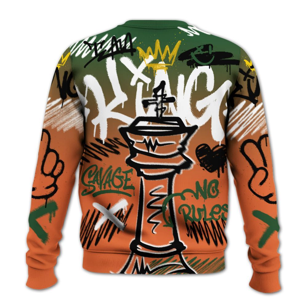 Sweatshirt To Match Low Miami 5s - Street King Chess Streetwear All Over Print