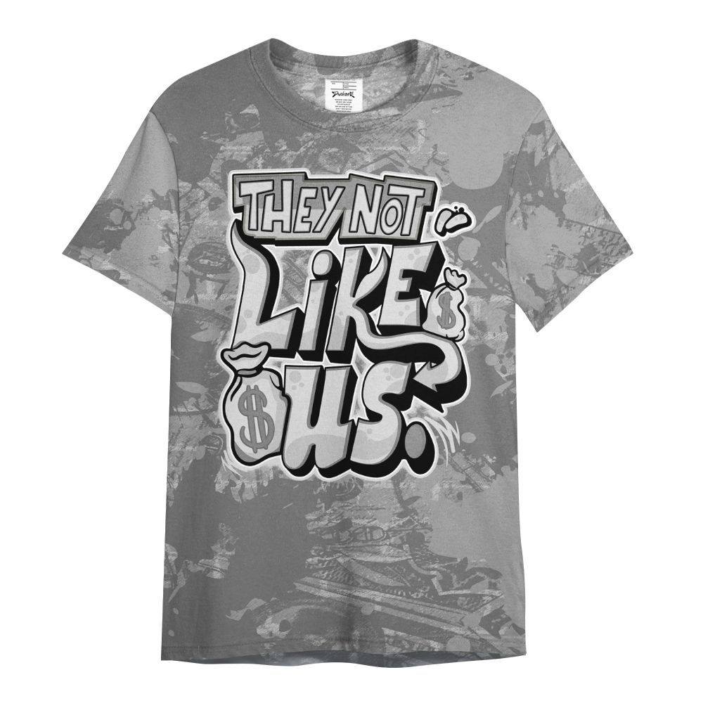 Shirt To Match Black Wolf Grey 12s - Dislike Us Graphic Street Art All Over Print