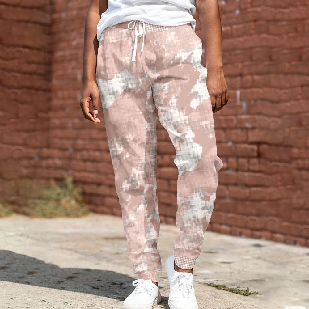 Sweatpant To Match Low Legend Pink 11s - Abstract Halftone Graphic All Over Print