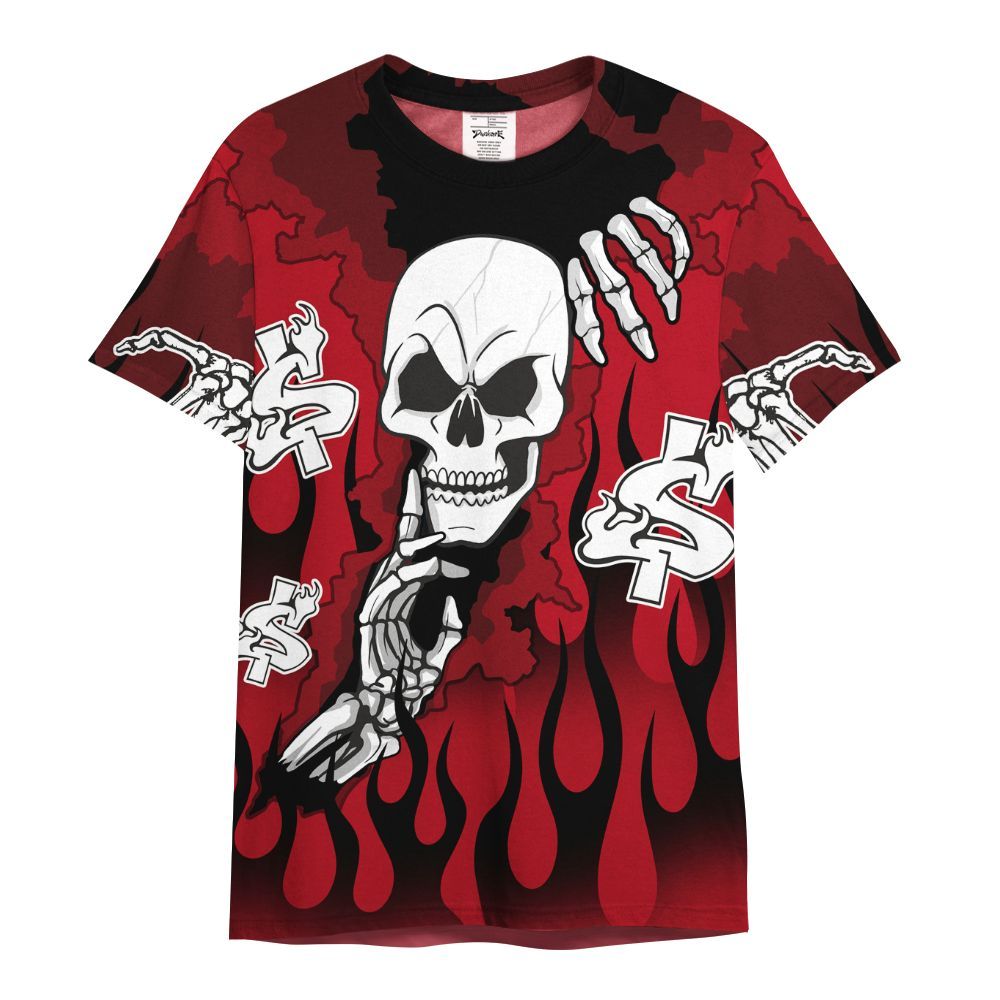 Shirt To Match Bred Velvet 11s - Ones Move In Silence Graphic Trapped All Over Print