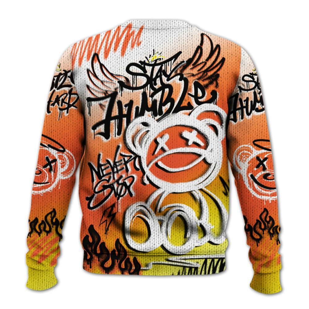 Knitted Sweater To Match Dunk High Candy Corn - Humble Drip Streetwear Graffity