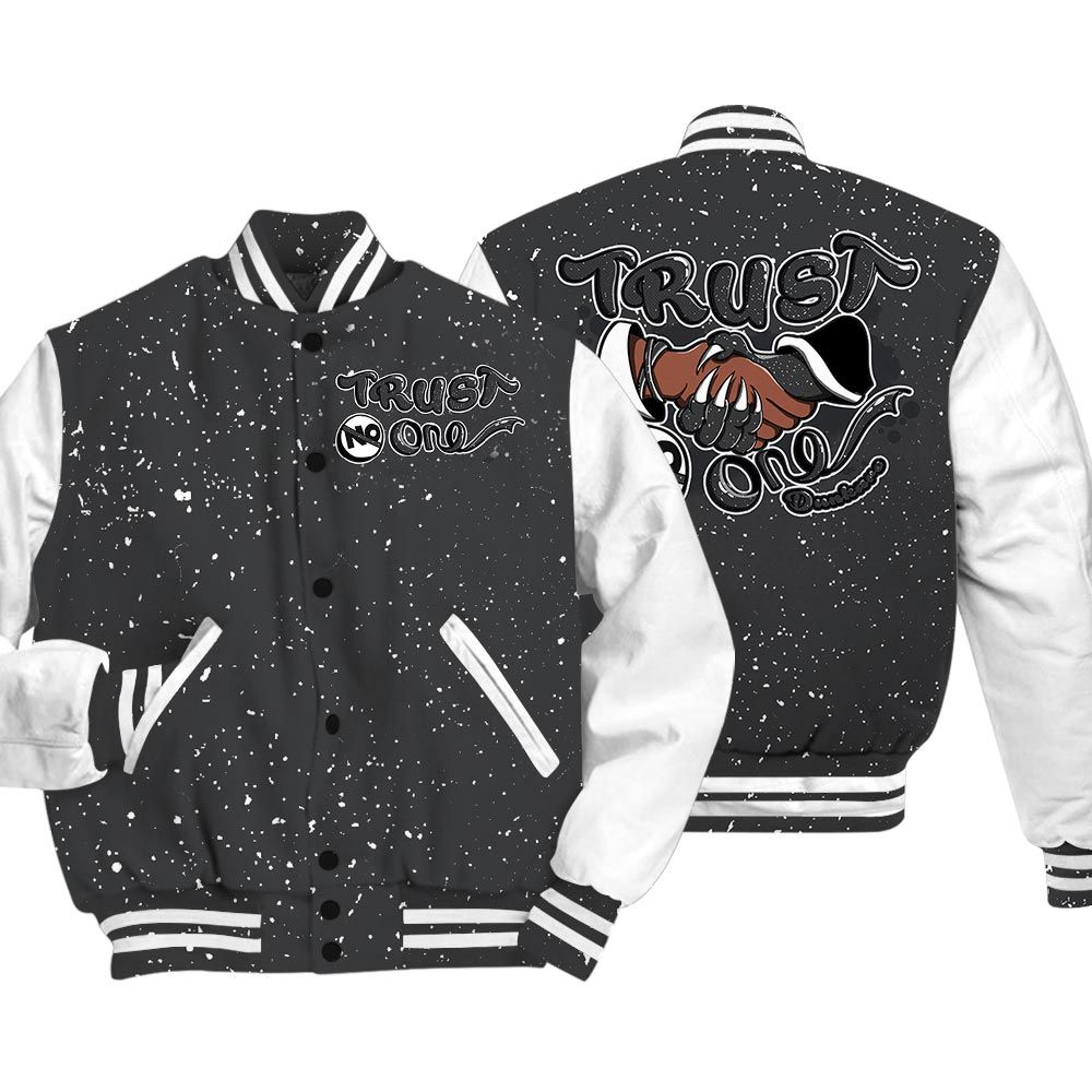Varsity Jacket To Match Reverse Oreo 6s - Devil Trust No One Varsity Jacket Outfit 0905 LGH