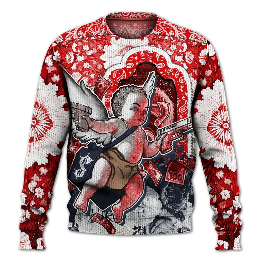 Knitted Sweater To Match Low OG Howard University 1s - Angel Money Bag