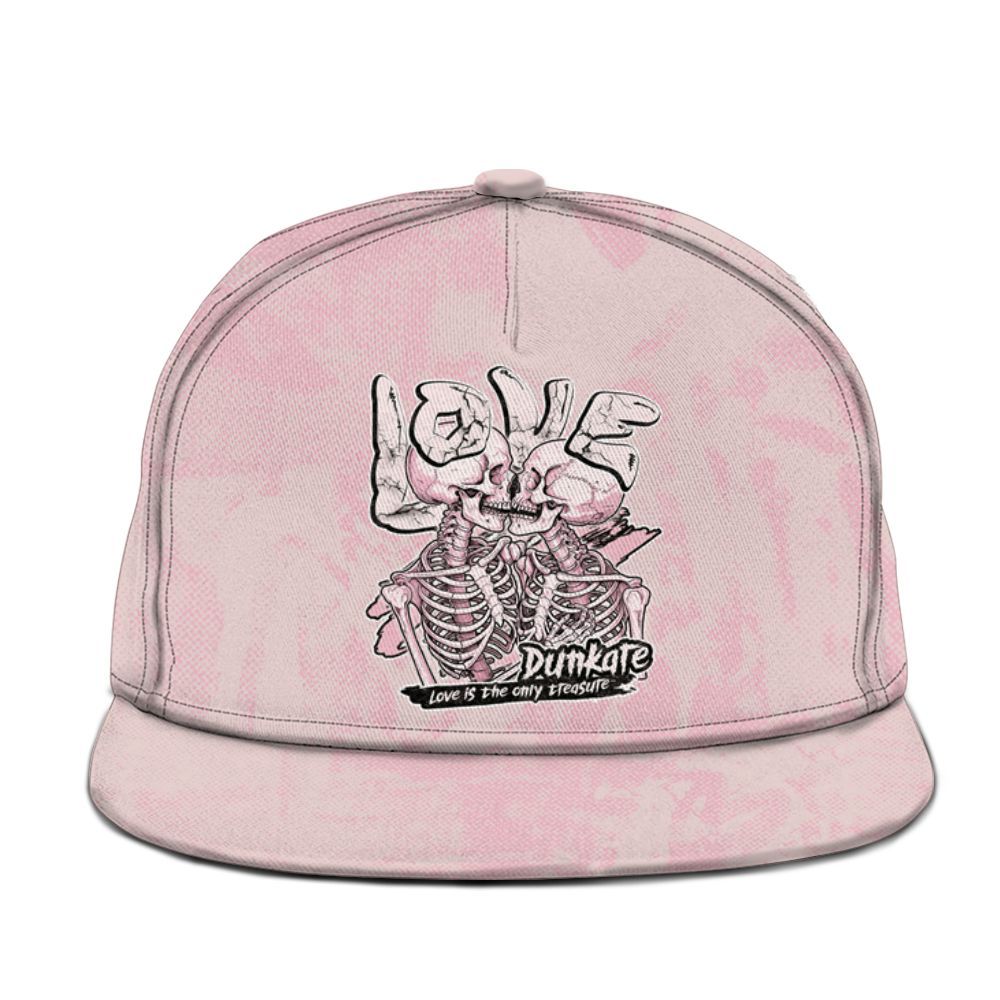 Snapback To Match Dunk Low KD 17 Aunt Pearl - Skull Love Graphic