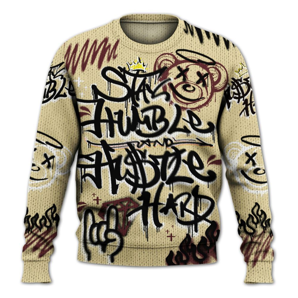 Knitted Sweater To Match Women Phantom 12s - Humble Drip Streetwear Graffity