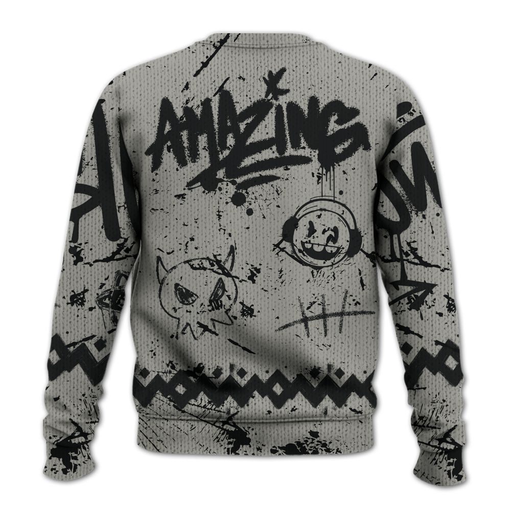 Knitted Sweater To Match High Satin Shadow 1s - Friday Sneaker Crayon