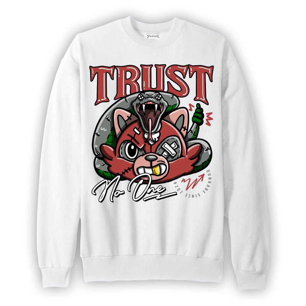 Sweatshirt To match Dune Red 13s Sweatshirt - Trust No Raccoon Graphic 1805 DNY