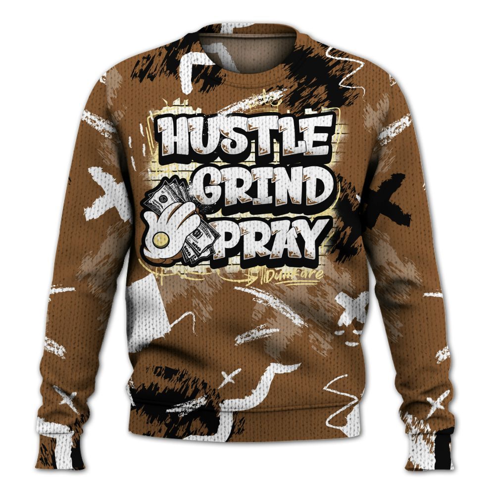 Knitted Sweater To Match Air Max 90 Escape - Hustle Grind Pray Retro