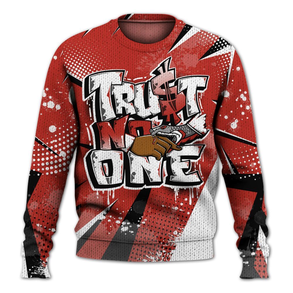 Knitted Sweater To Match Dunk Low St. Johns - Poly Trust No One Dripping