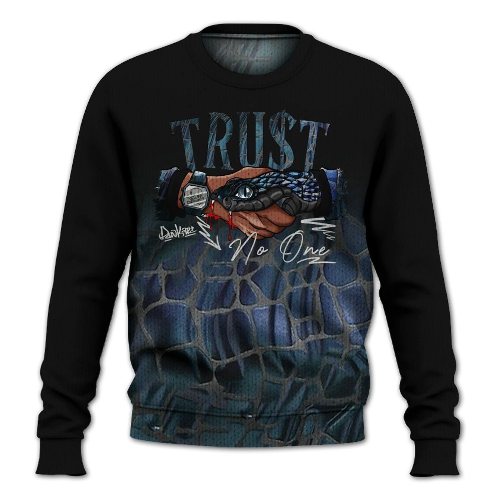 Knitted Sweater To Match Air Foamposite Kazuya Mishima - Snake Trust No One Drip