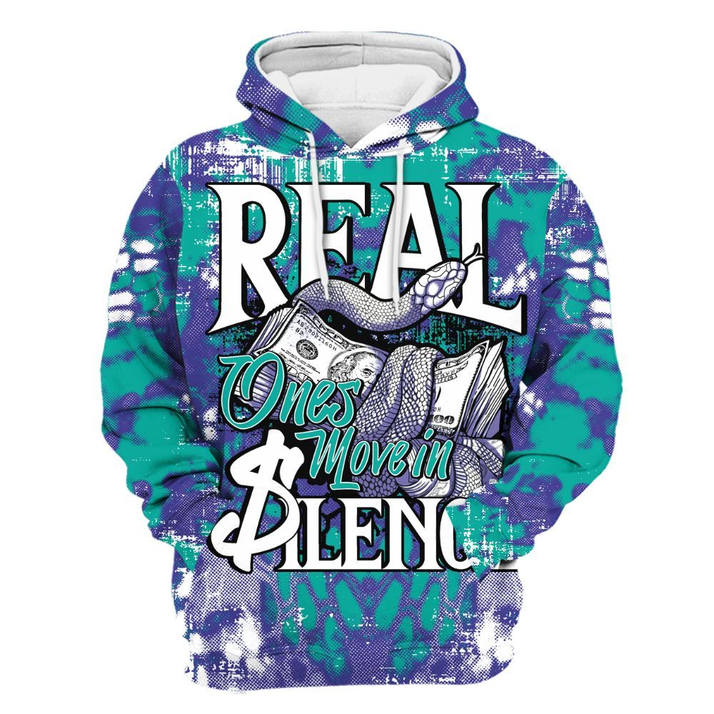 Hoodie To Match Retro Grape 5s - Snake Move In Silence All Over Print