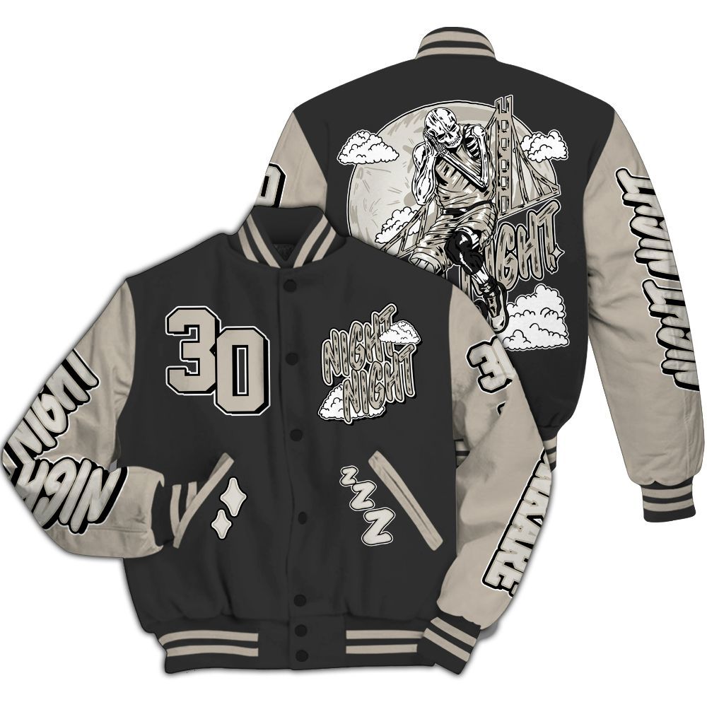 Varsity Jacket To Match RM Light Bone 4s - Seeya Skeleton All Over Print