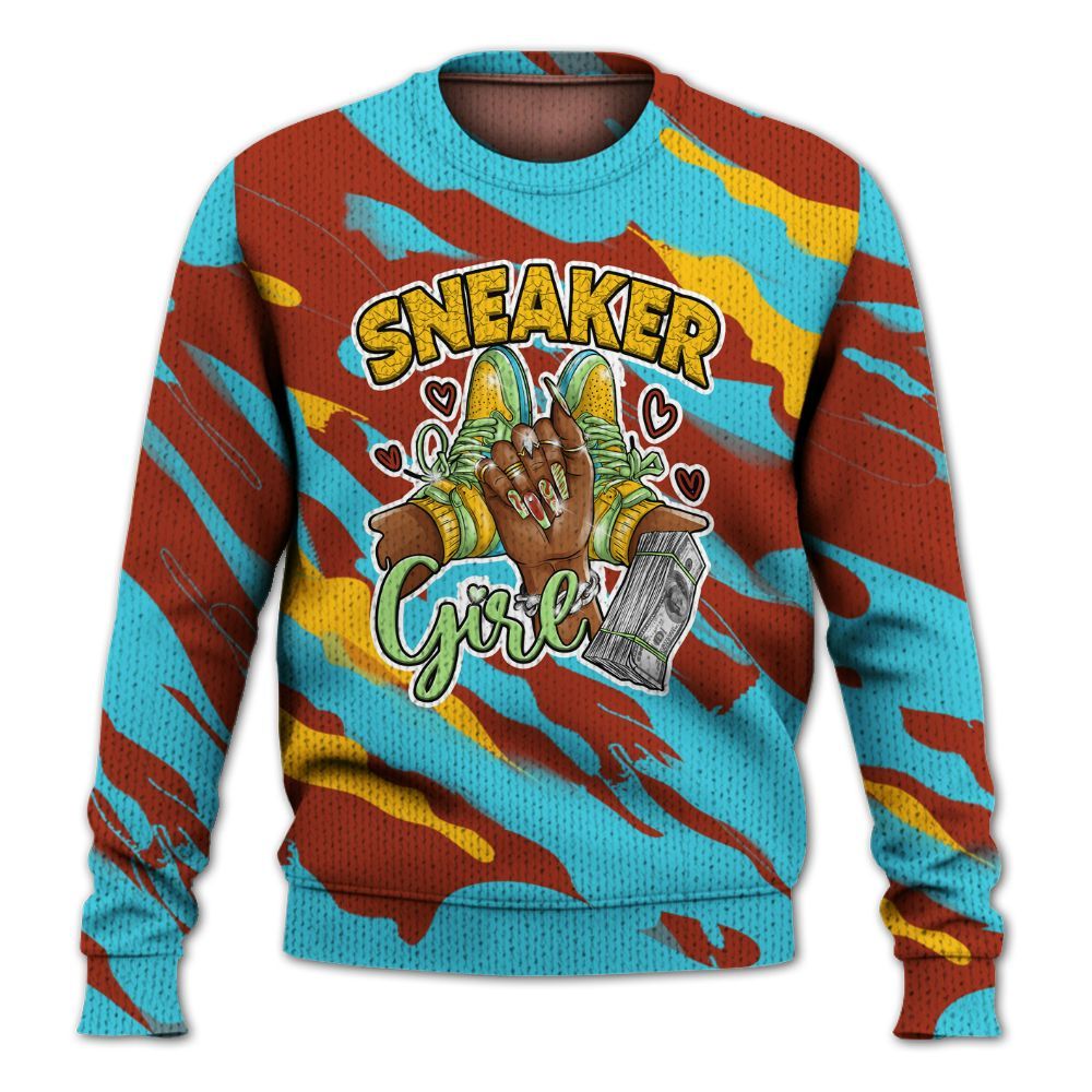 Knitted Sweater To Match SB Dunk Di'Orr Greenwood - Sneakerz Girlz Colored