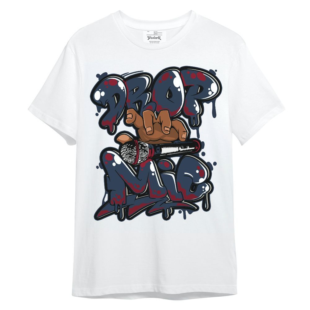 Shirt To Match Navy Blue 2024 6s - Drop Mic Unisex Shirt