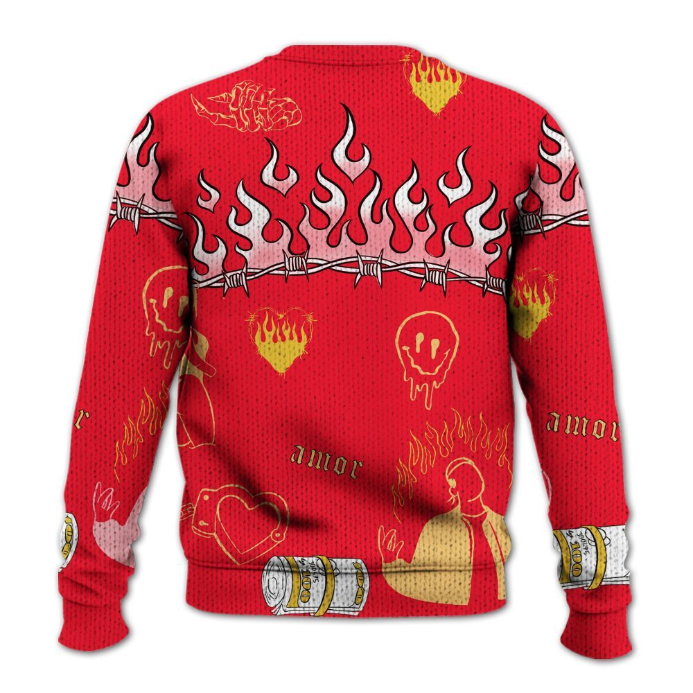 Knitted Sweater To Match KD 18 Air Bakin - Snake Trust No One