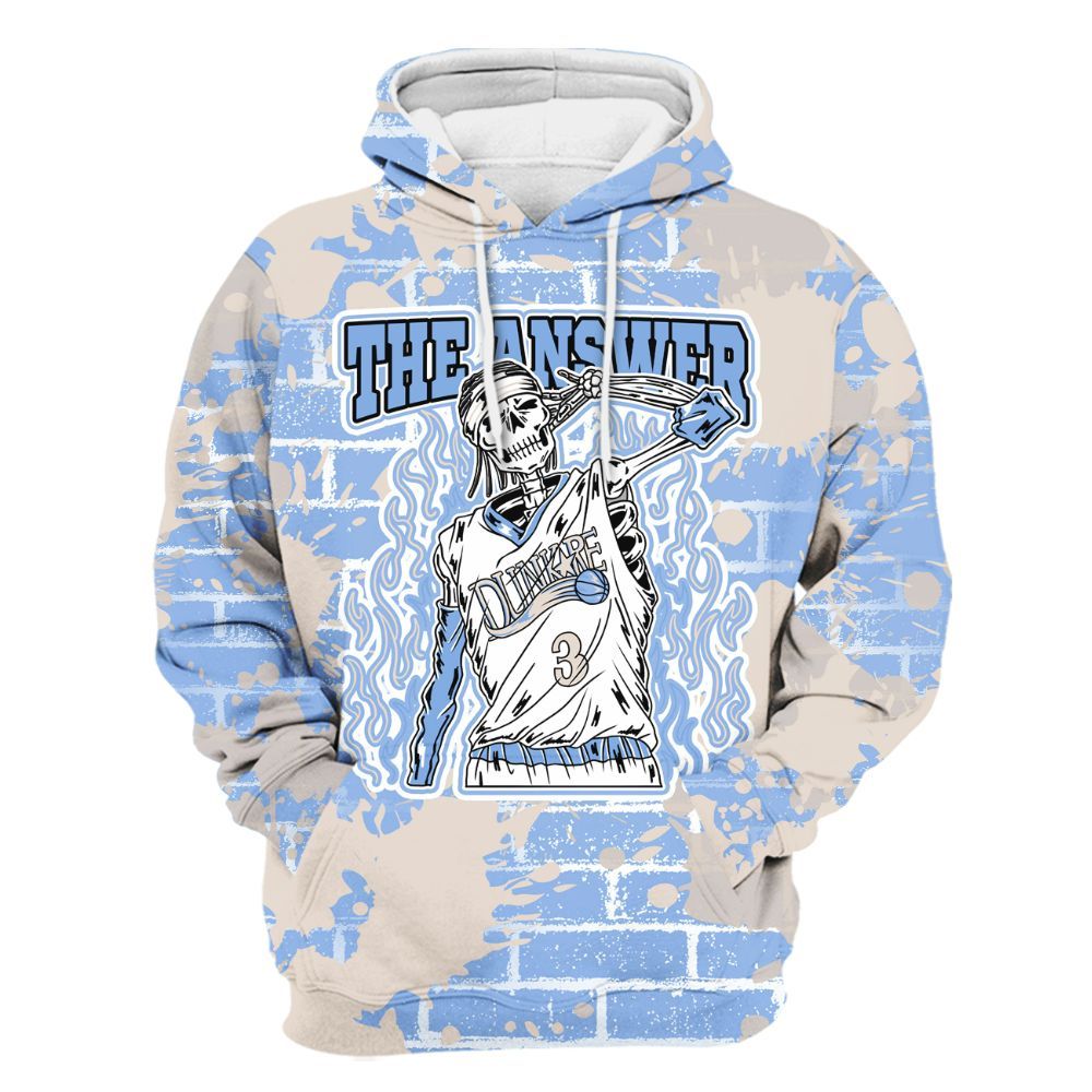 Hoodie To Match Air Max 1 Royal Pulse - Allen Answer Skeleton Brick All Over Print