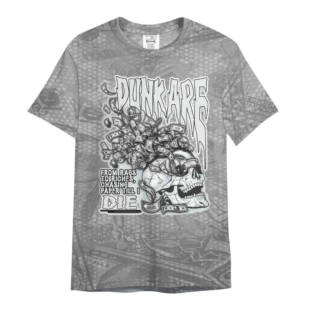 Shirt To Match Black Wolf Grey 12s - From Rags To Riches All Over Print