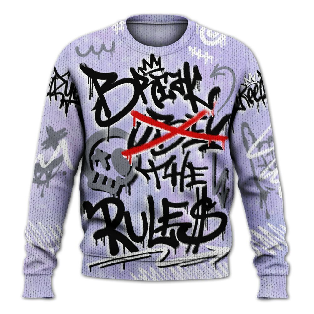 Knitted Sweater To Match Zen Master 4s - Break Rules Streetwear