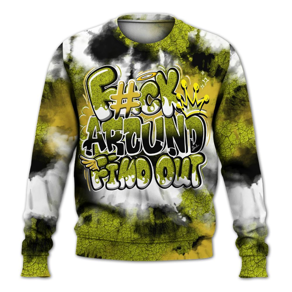 Sweatshirt To Match Dunk Low QS Halloween Skull - Tie Dye FK Around Find Out All Over Print