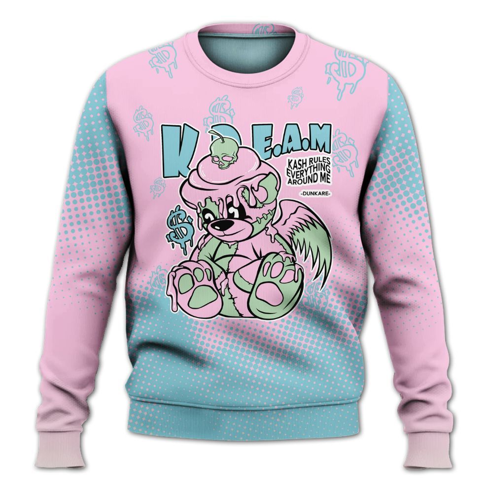 Sweatshirt To Match SB Dunk Low Visty - Loot Bear Unique Drip All Over Print