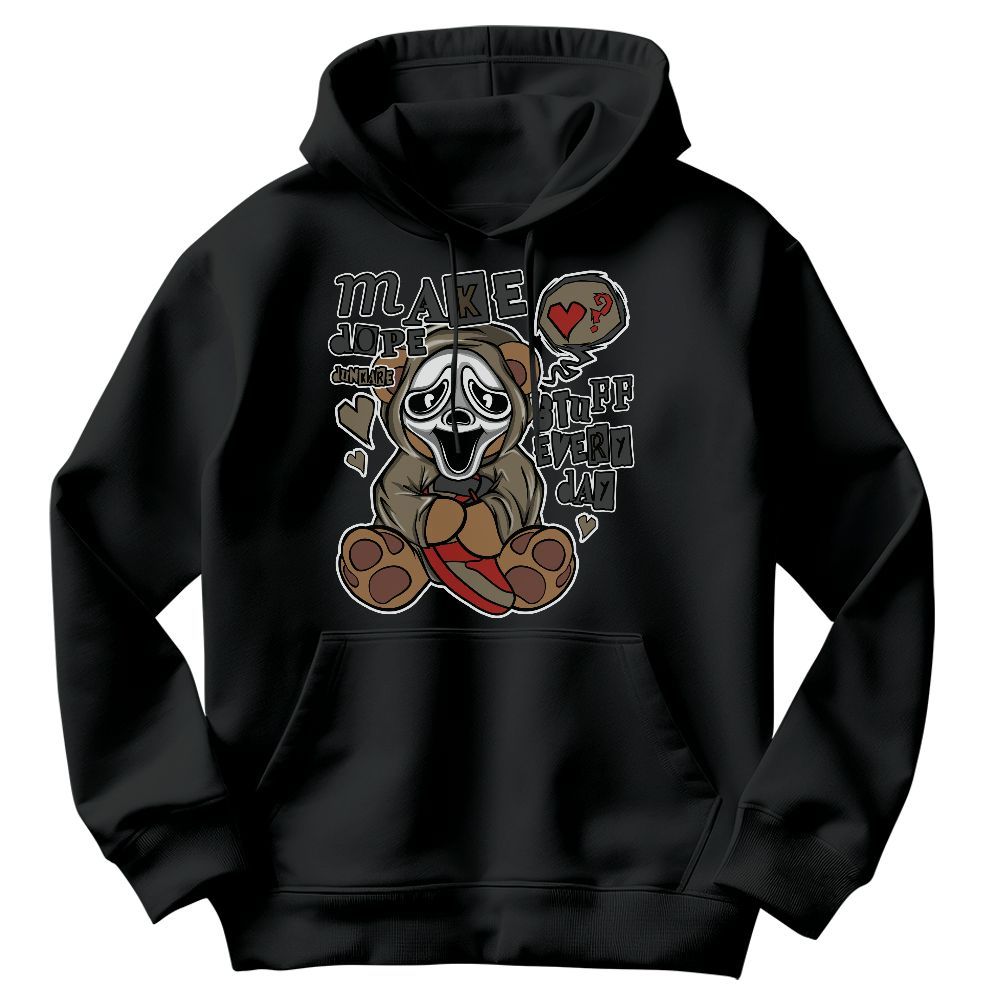 Sweatshirt To Match Olive 9s - Make Dopes Bear Graphic