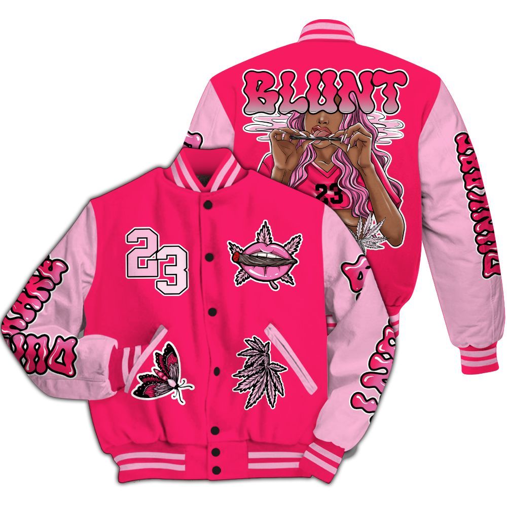 Varsity Jacket To Match Air VaporMax Plus Triple Pink - Bluntz Unique All Over Print