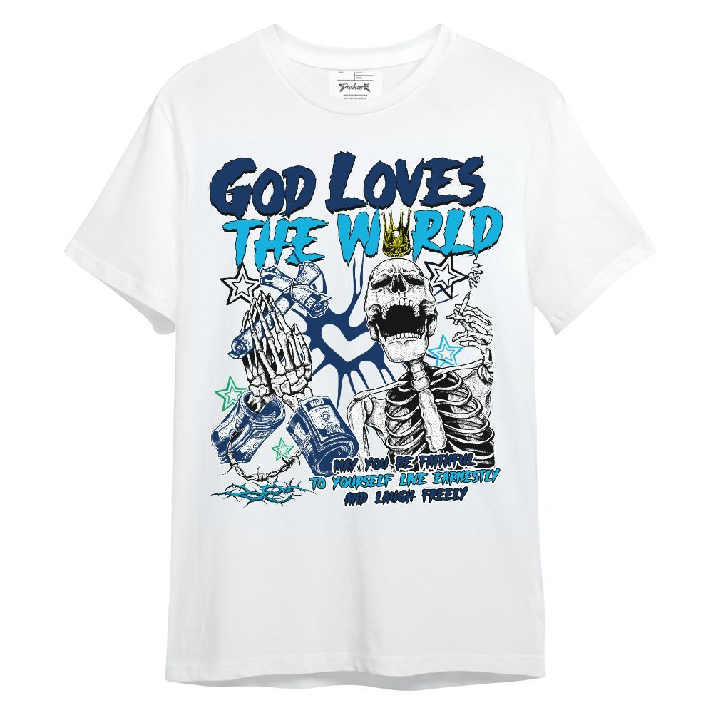 Shirt To Match Dunk Low GS Electric Algae - God Loves The World Unisex Shirt
