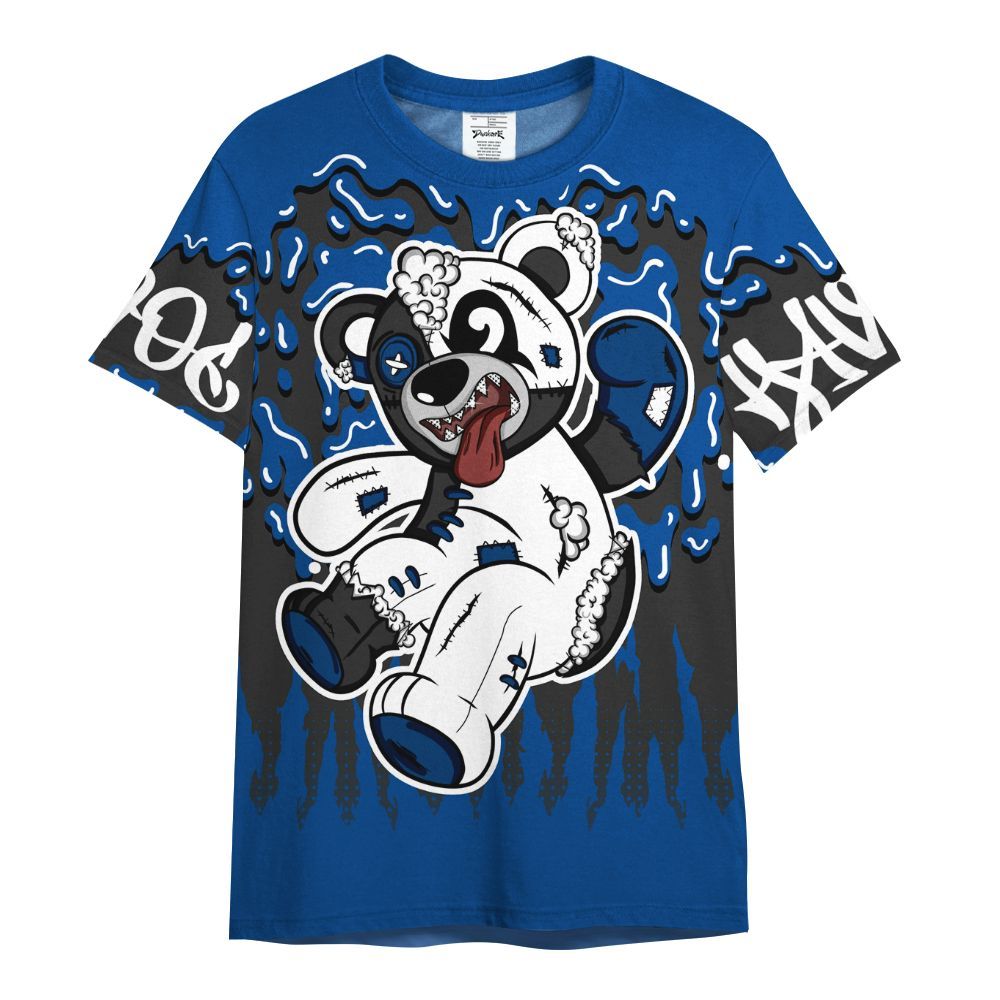 Shirt To Match Low 85 Royal 1s - Havok Bear Dripping All Over Print