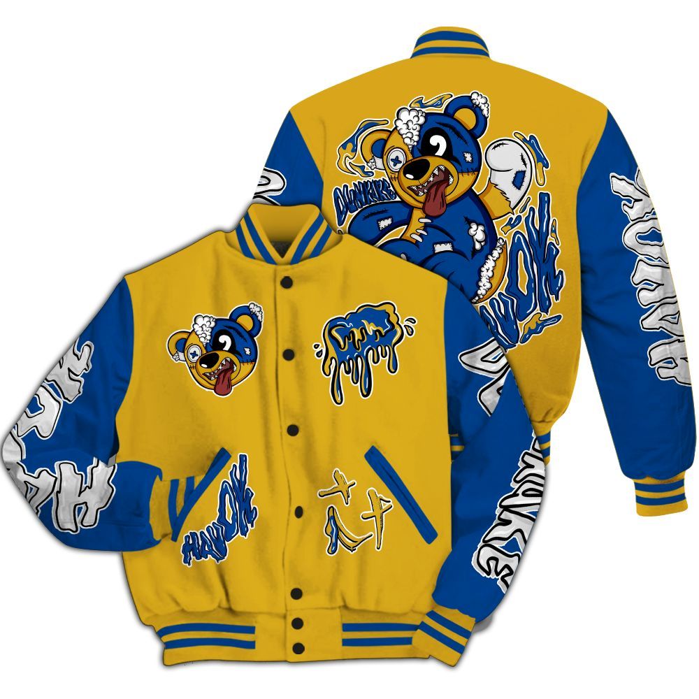 Varsity Jacket To Match High Laney 1s - Havok Bear All Over Print