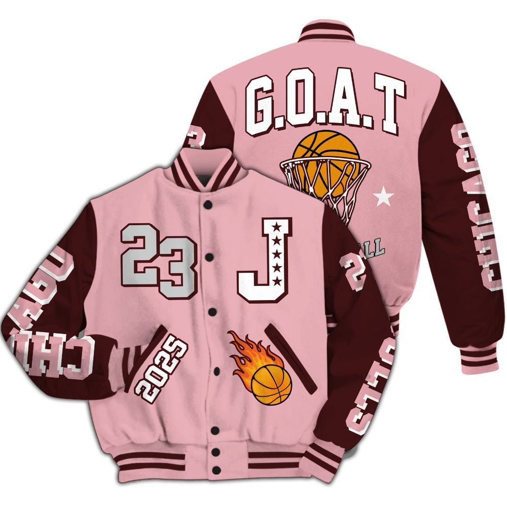 Varsity Jacket To Match Air Max 90 Neapolitan 2025 - Chicago 23 Basketball All Over Print