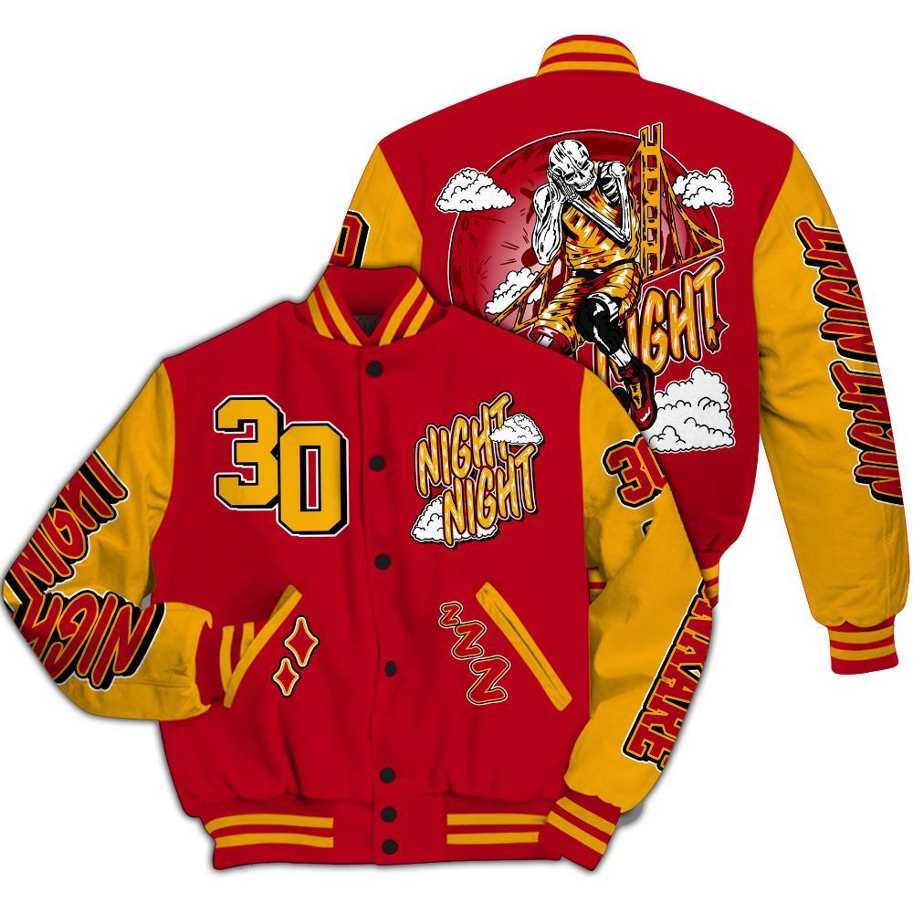 Varsity Jacket To Match Cardinal 7s - Seeya Skeleton All Over Print